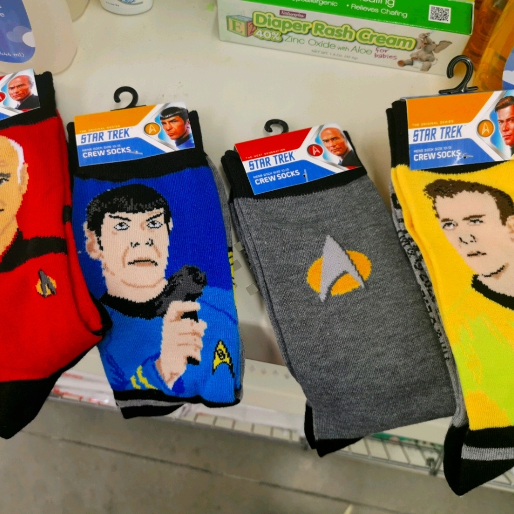 Four pairs of Star Trek Socks